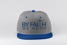 Load image into Gallery viewer, ByFaithWeGood Blue Hat
